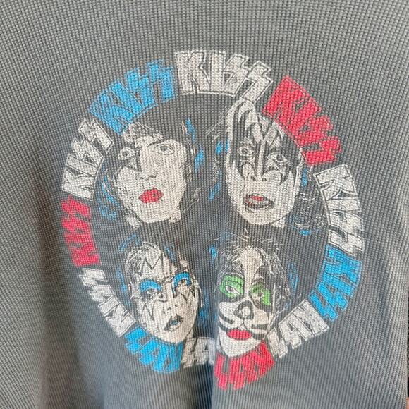 Daydreamer Kiss 1979 Dynasty Waffle Knit Long Sleeve Sz S - Picture 5 of 6